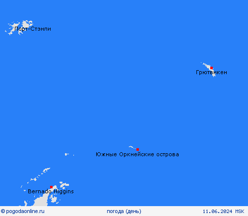 обзор Южные Оркнейские острова Юж. Америка пргностические карты