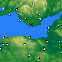 Nearby Forecast Locations - Южный Уэльс - карта