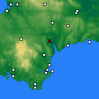 Nearby Forecast Locations - Эксетер - карта