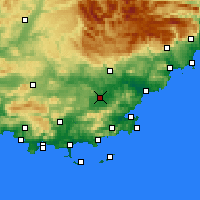 Nearby Forecast Locations - Ле-Люк - карта