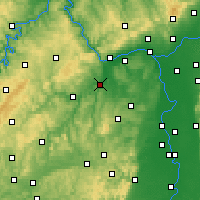 Nearby Forecast Locations - Бад-Кройцнах - карта
