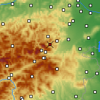 Nearby Forecast Locations - Пухберг-ам-Шнеберг - карта