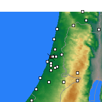 Nearby Forecast Locations - Тель-Авив - карта