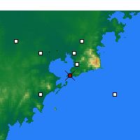 Nearby Forecast Locations - Циндао - карта