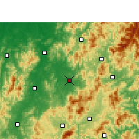 Nearby Forecast Locations - Lichuan - карта