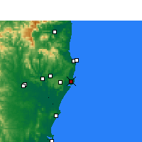 Nearby Forecast Locations - Ballina - карта