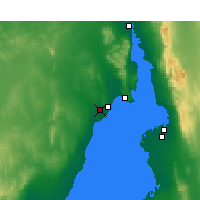 Nearby Forecast Locations - Уайалла аэропорт - карта