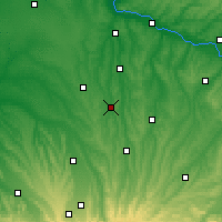 Nearby Forecast Locations - Вик-Фезансак - карта