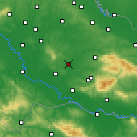 Nearby Forecast Locations - Гарешница - карта