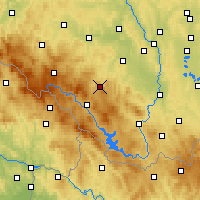 Nearby Forecast Locations - Прахатице - карта