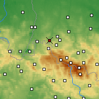 Nearby Forecast Locations - Лесьна - карта