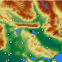 Nearby Forecast Locations - Kerkini - карта