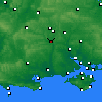Nearby Forecast Locations - Солсбери - карта