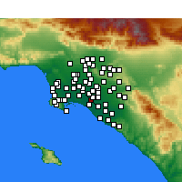 Nearby Forecast Locations - Los Alamitos - карта