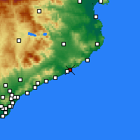 Nearby Forecast Locations - Льорет-де-Мар - карта