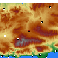 Nearby Forecast Locations - Гуадикс - карта