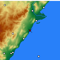 Nearby Forecast Locations - Беникарло - карта
