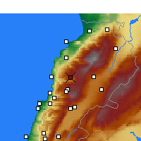 Nearby Forecast Locations - El Laqloûq - карта